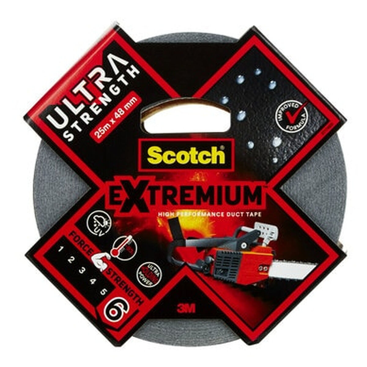 Silvertejp Scotch extremium 6 ultra 25 m x 48 mm Svart - 5