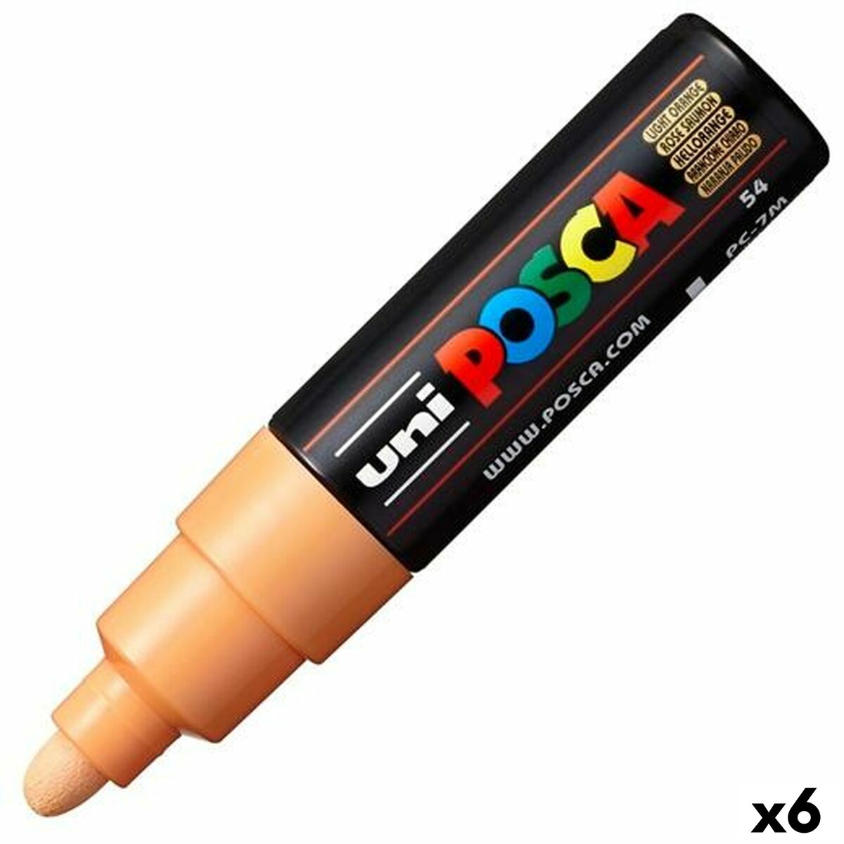 Tuschpennor POSCA PC-7M Light Orange 6 antal - 3