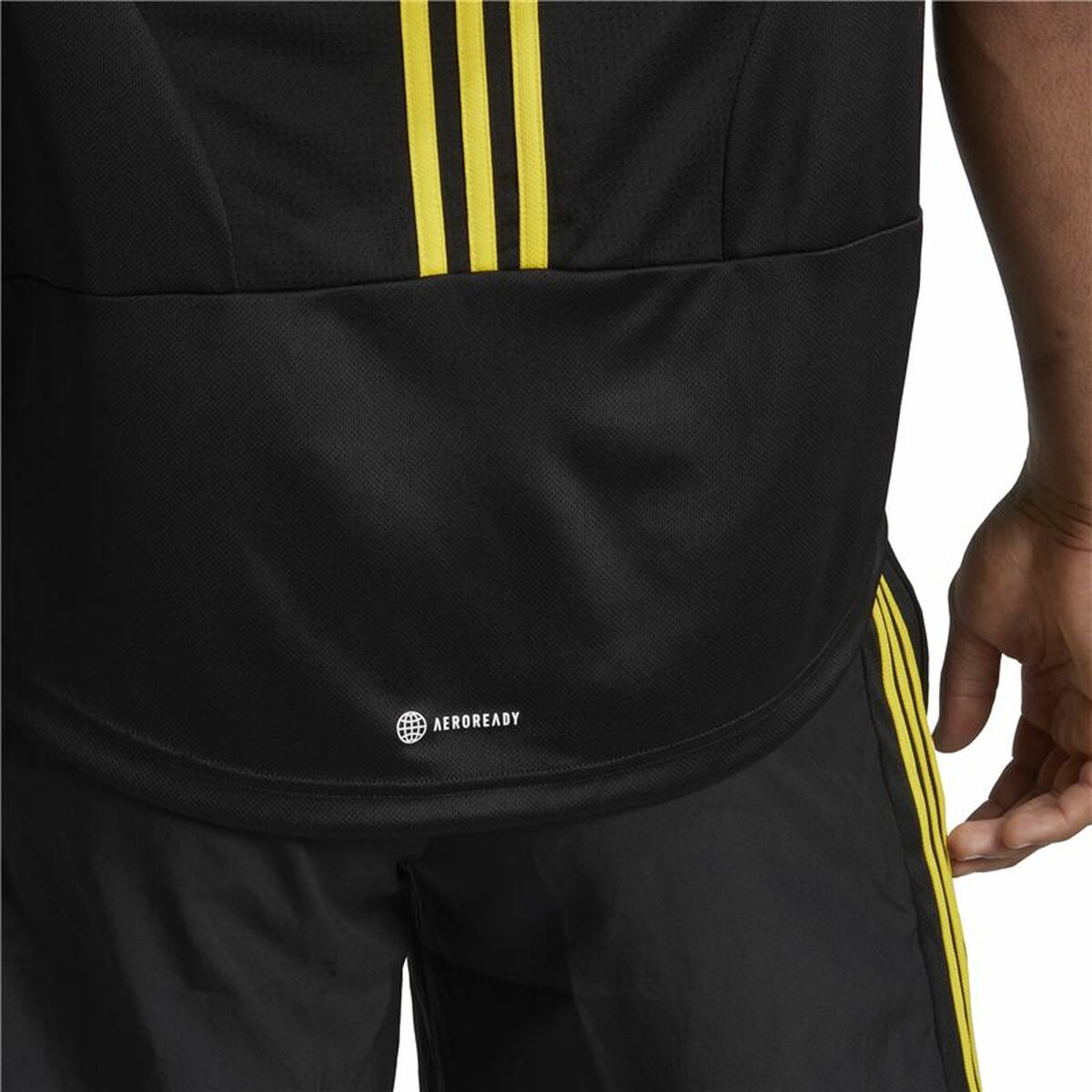 T-shirt med kortärm Herr Adidas Aeroready HIIT Back Svart - 5
