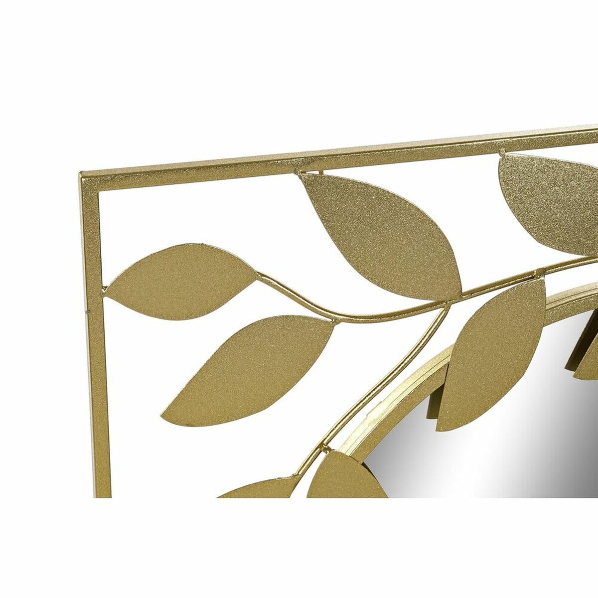 Väggspegel DKD Home Decor Gyllene Laurel 120 x 2,5 x 120 cm (120 Delar) - 5