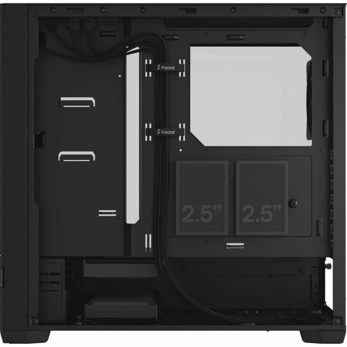 ATX Semitorn Fractal Pop Silent Svart - 5