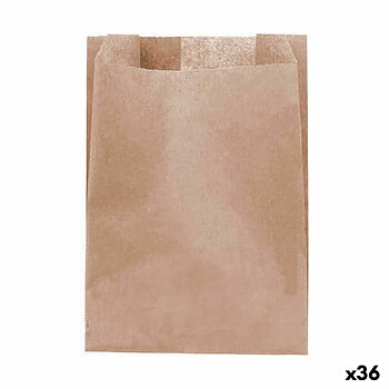 Återanvändbar matväska Algon kraftpapper 13 x 18 cm Engångsanvändning 25 Delar (36 antal)