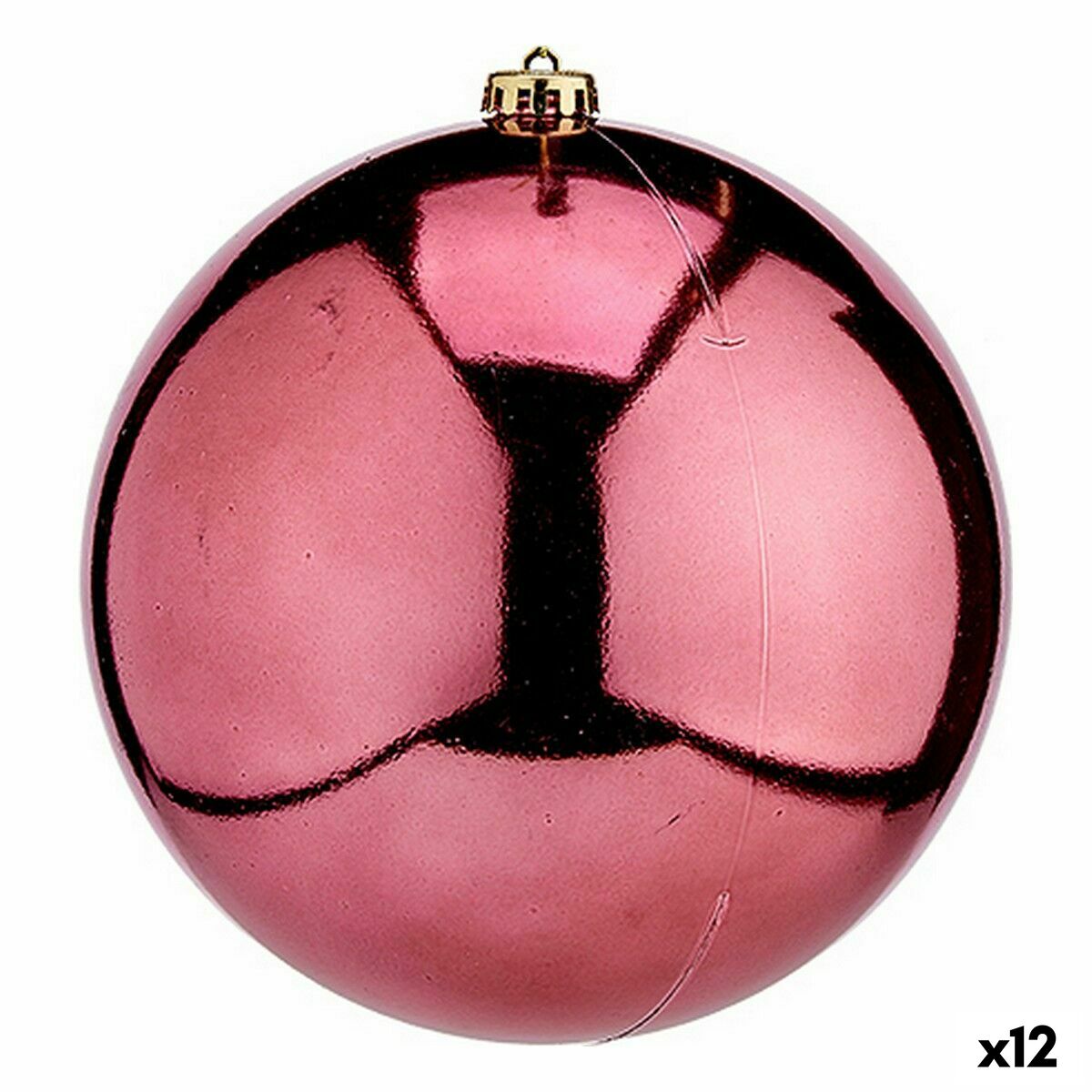 Julgranskula Krist+ Rosa Plast (12 antal) - 3
