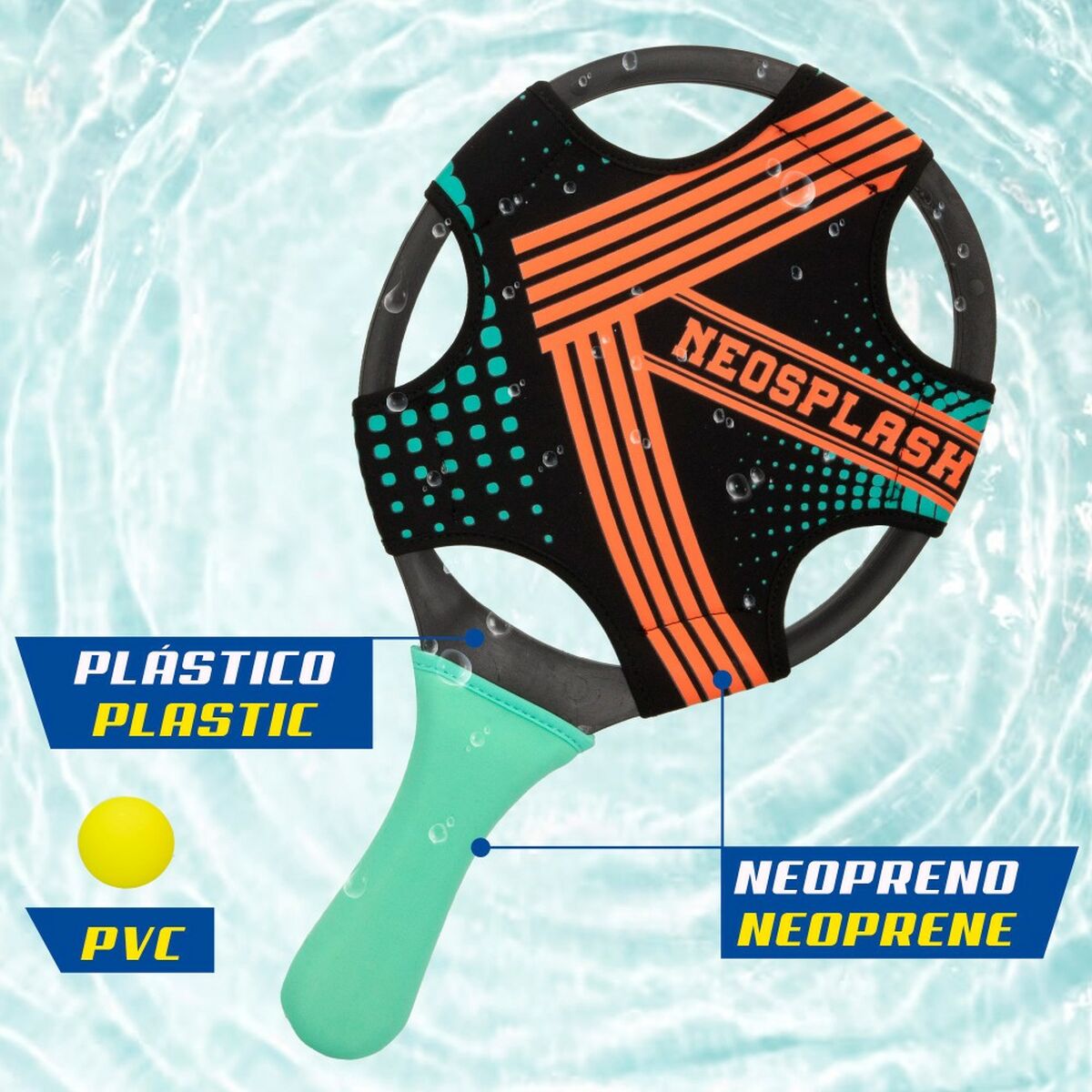 Strandspadar med boll Colorbaby Neopren Plast (6 antal) - 5