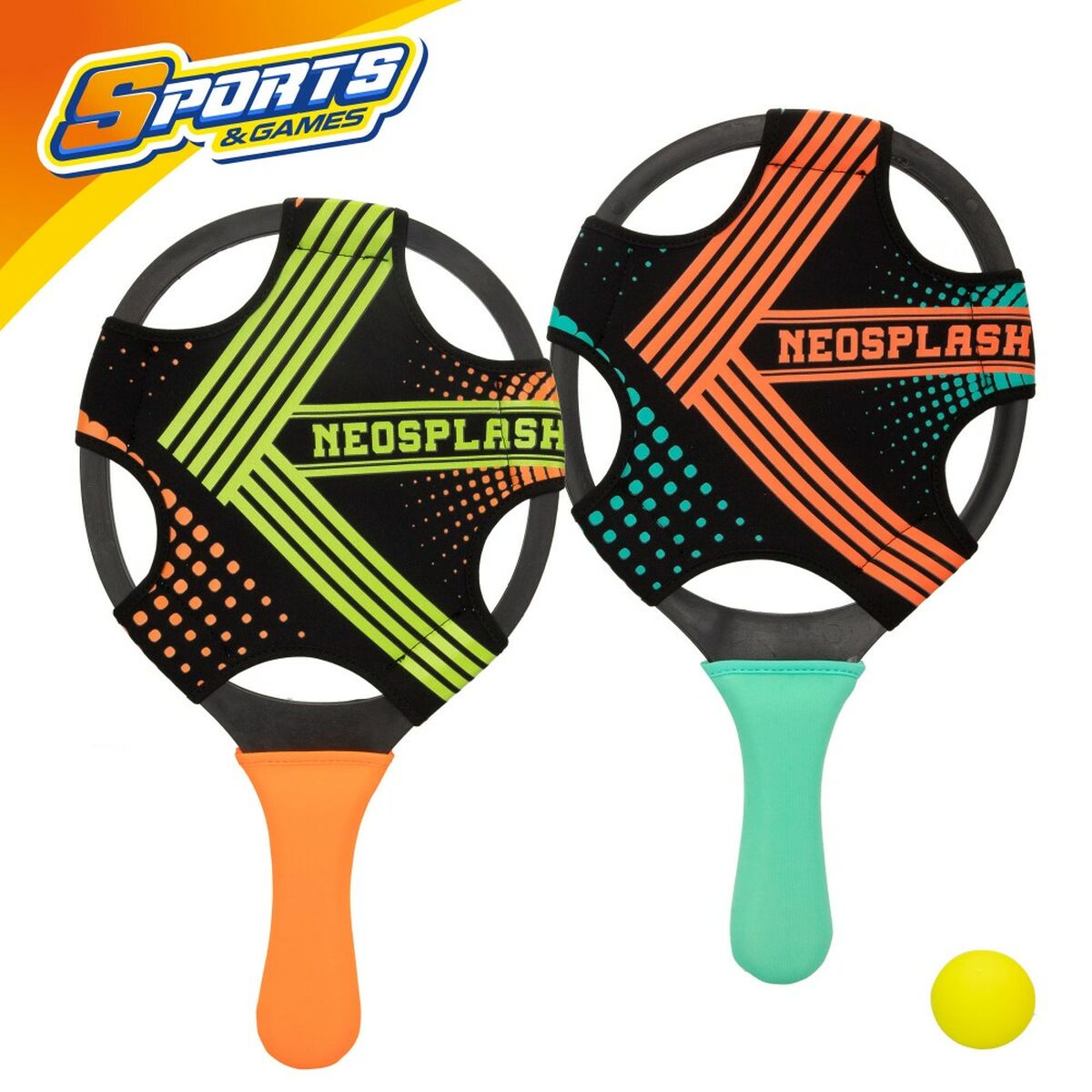 Strandspadar med boll Colorbaby Neopren Plast (6 antal) - 9