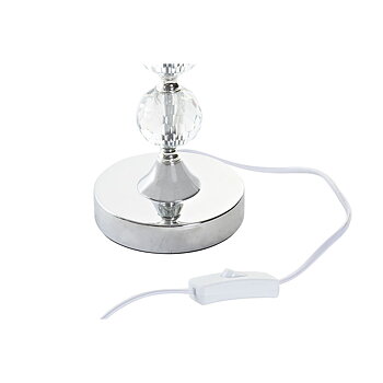 Bordslampa Home ESPRIT Vit Beige Metall Glas 50 W 220 V 23 x 23 x 46 cm (2 antal)