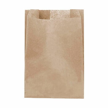 Återanvändbar matväska Algon kraftpapper 16 x 24 cm Engångsanvändning 20 Delar (24 antal)