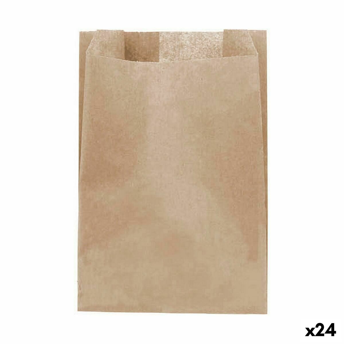 Återanvändbar matväska Algon kraftpapper 16 x 24 cm Engångsanvändning 20 Delar (24 antal)