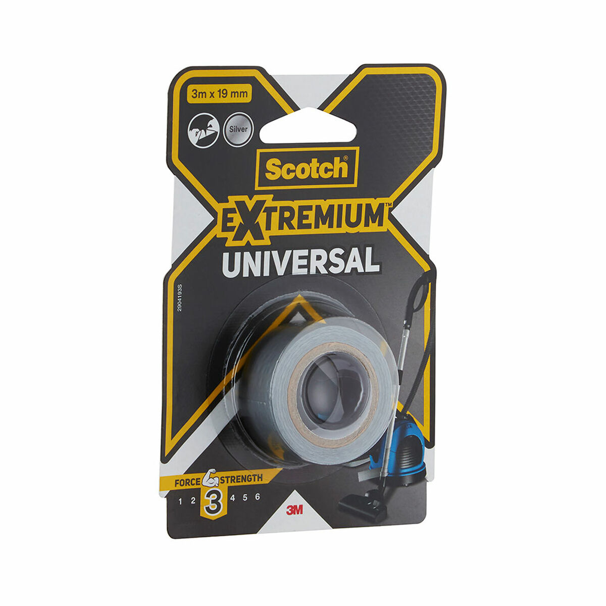 Silvertejp Scotch extremium 3 Grå 3 m x 19 mm