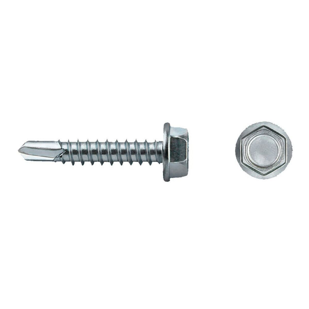 Låda med skruvar CELO 7504k 6,3 x 50 mm Sexkantig Galvaniserad (100 antal)