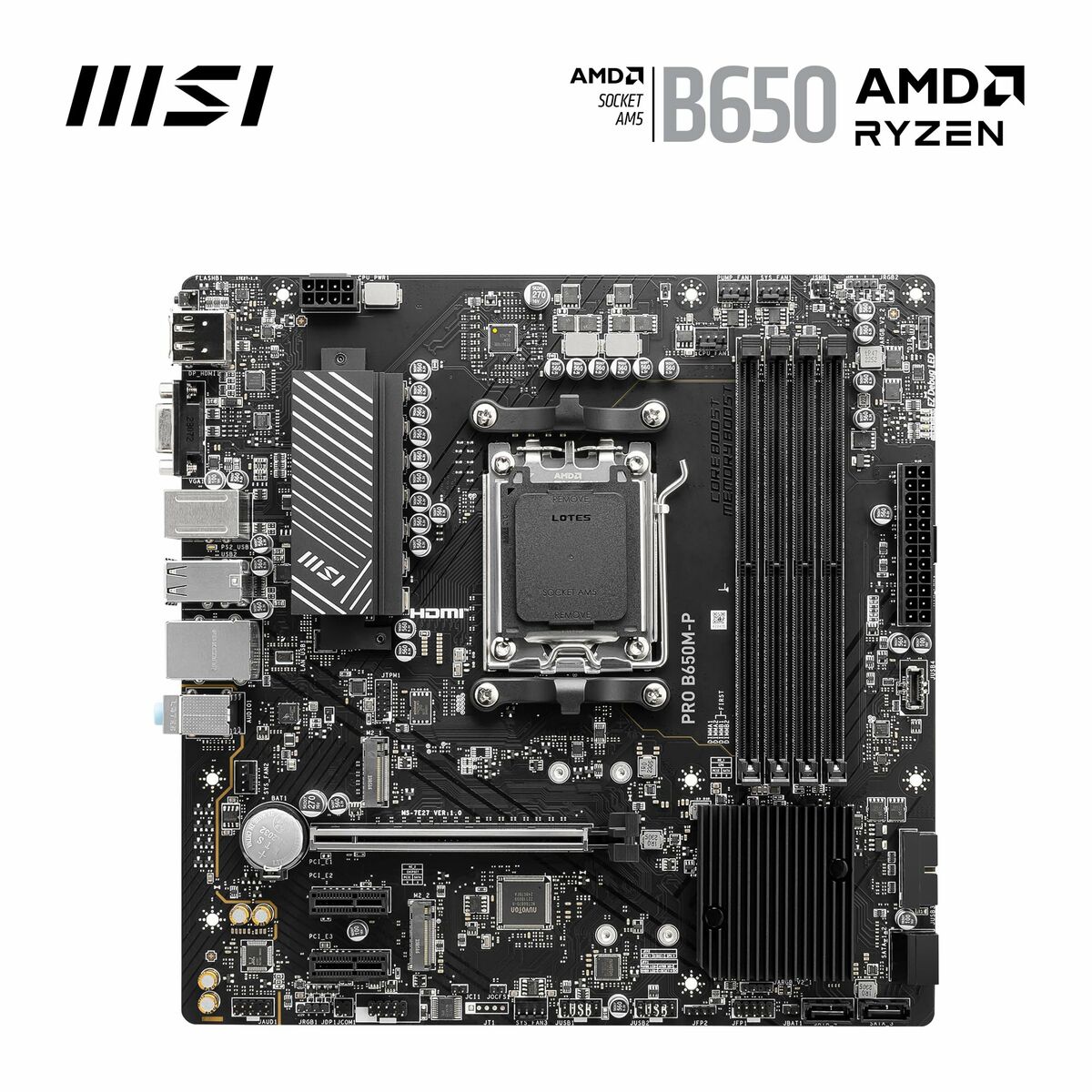 Moderkort MSI 911-7E27-001 AMD B650 AMD AM5 - 2