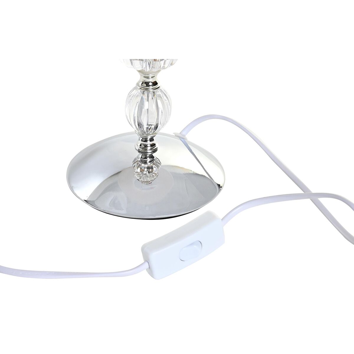 Bordslampa Home ESPRIT Vit Beige Metall Glas 25 x 25 x 42 cm (2 antal) - 2