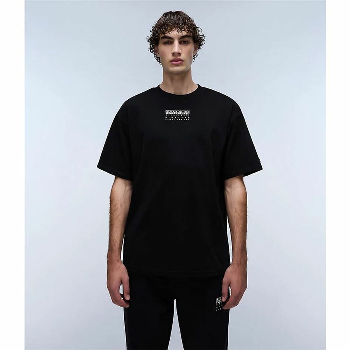 T-shirt med kortärm Herr Napapijri S-Premium Ss Svart - 6