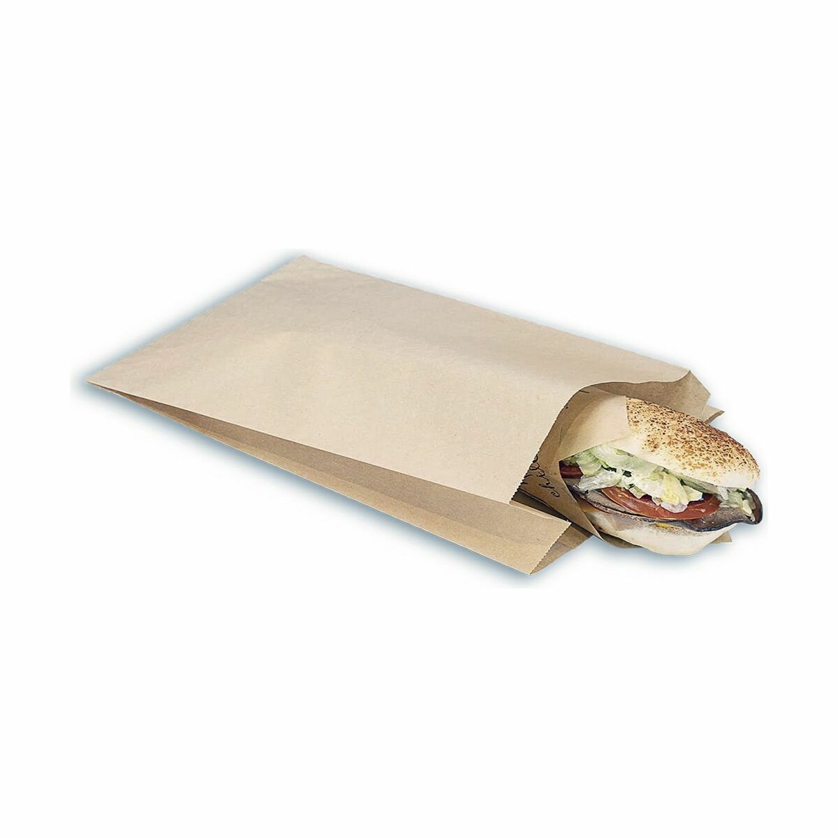 Lunchväska Algon kraftpapper 27 x 12 cm Engångsanvändning 30 Delar (24 antal) - 4
