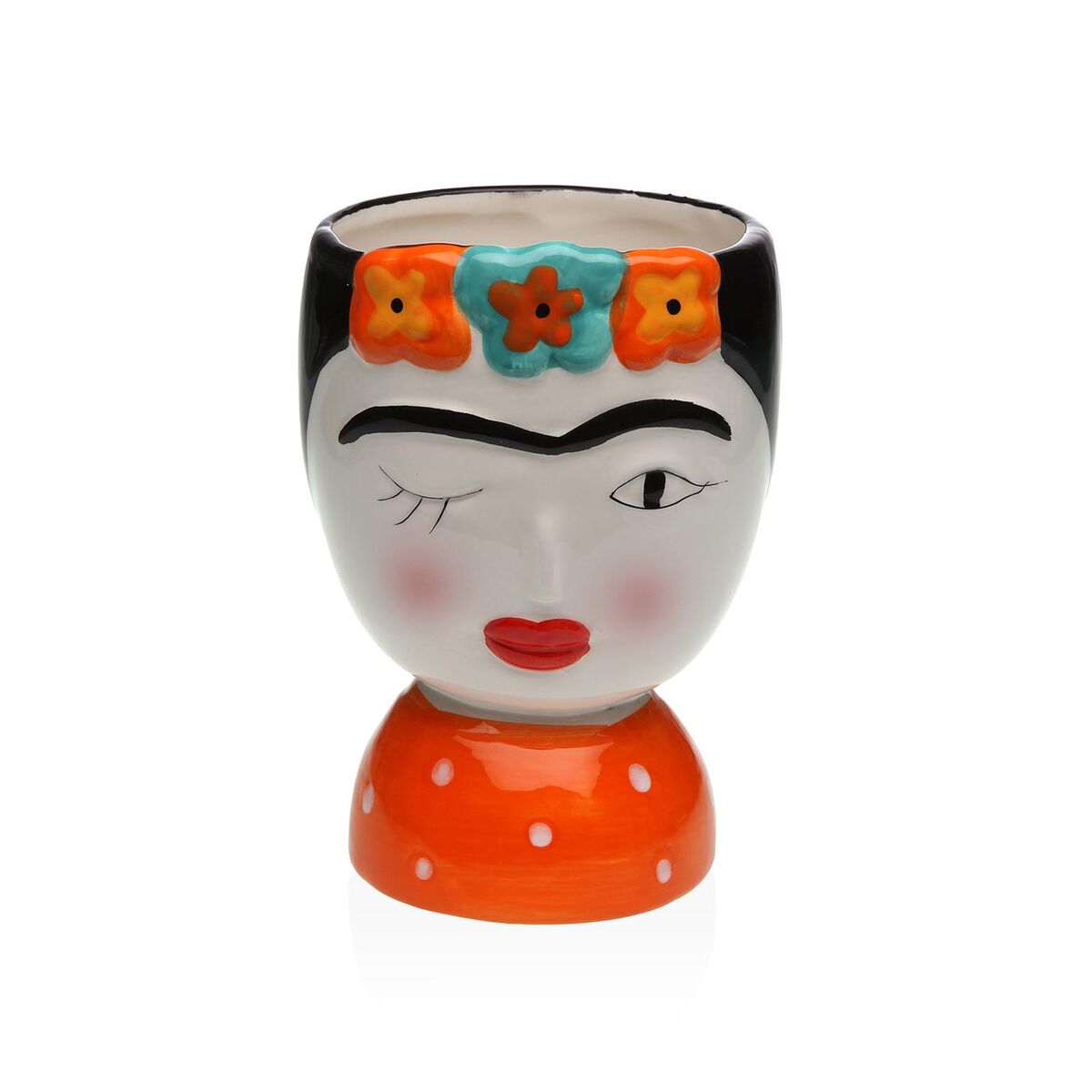 Vas Versa Keramik Escandinavo/Nórdico 14,3 X 25,5 X 18,5 CM Frida Kahlo
