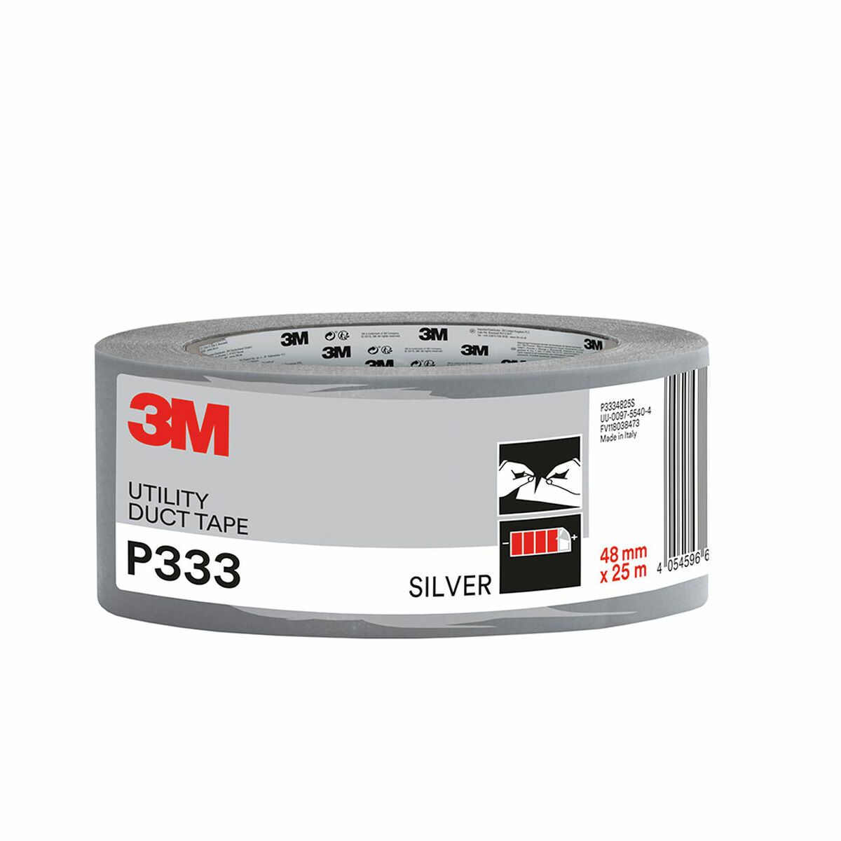 Silvertejp 3M Silvrig 48 mm x 25 m