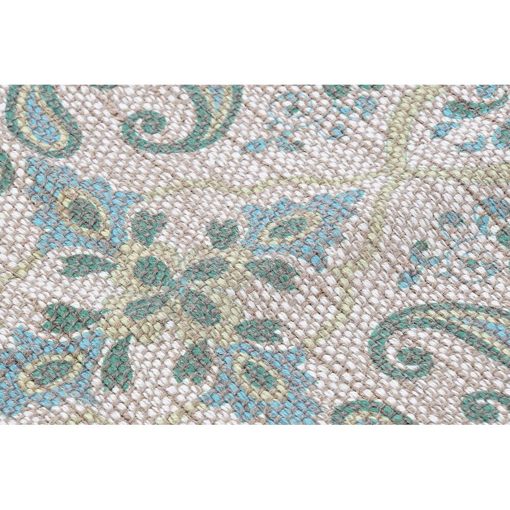 Matta DKD Home Decor 120 x 180 x 0,5 cm Röd Polyester Grön Arab (2 antal) - 3