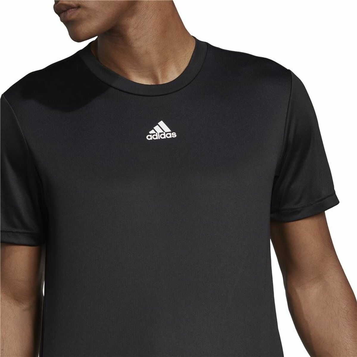 T-shirt med kortärm Herr Adidas Aeroready HIIT Back Svart - 4
