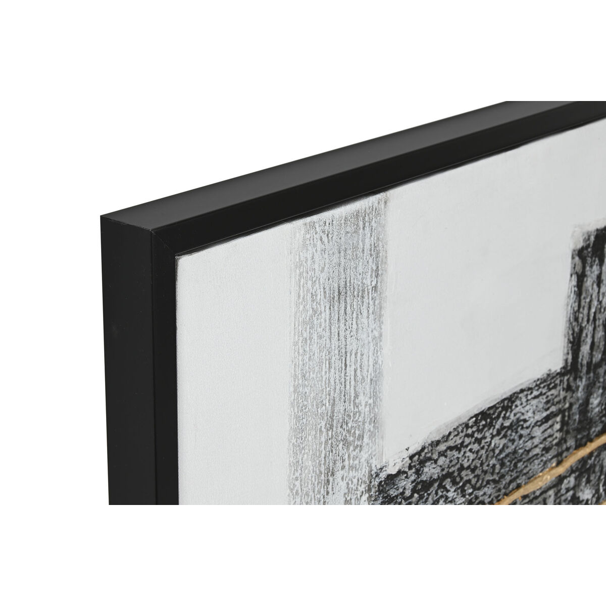 Tavla Home ESPRIT Vit Svart Gyllene Modern 156 x 3,8 x 106 cm - 2
