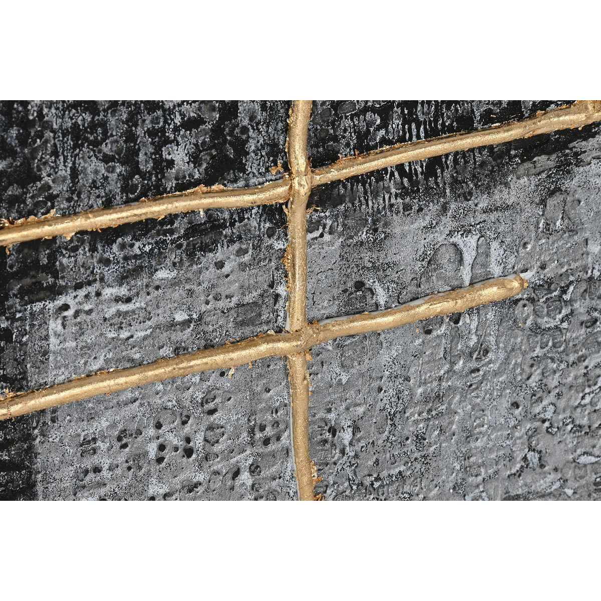 Tavla Home ESPRIT Vit Svart Gyllene Modern 156 x 3,8 x 106 cm - 3