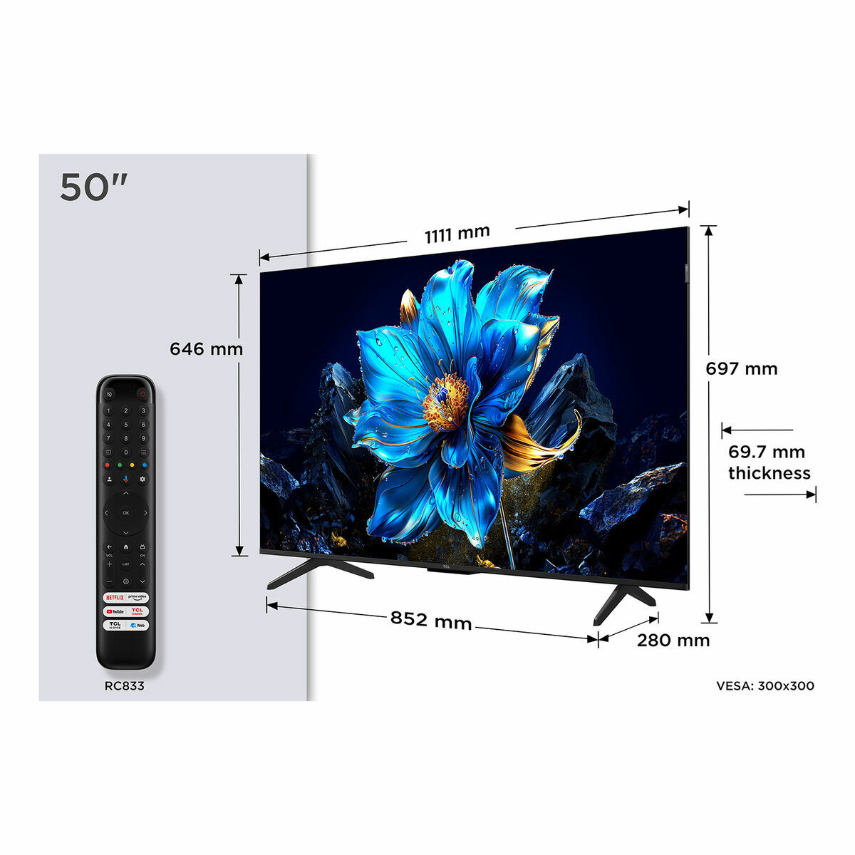 Smart TV TCL 50P7K 50" 4K Ultra HD HDR QLED - 2