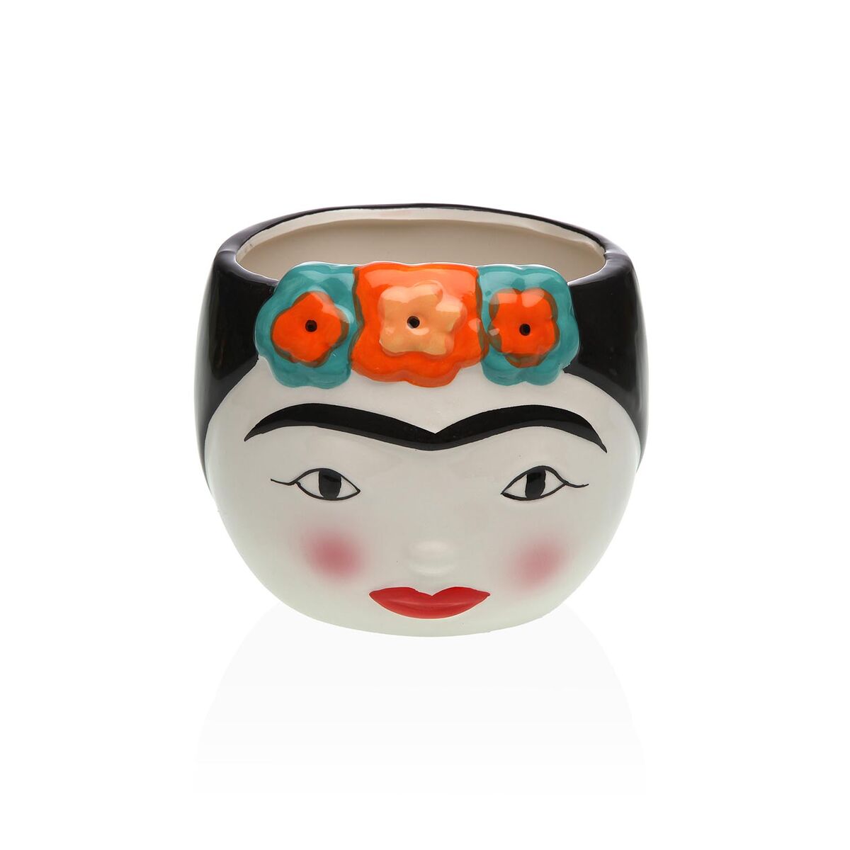Vas Versa Keramik Escandinavo/Nórdico 14 x 12 x 14 cm Frida Kahlo