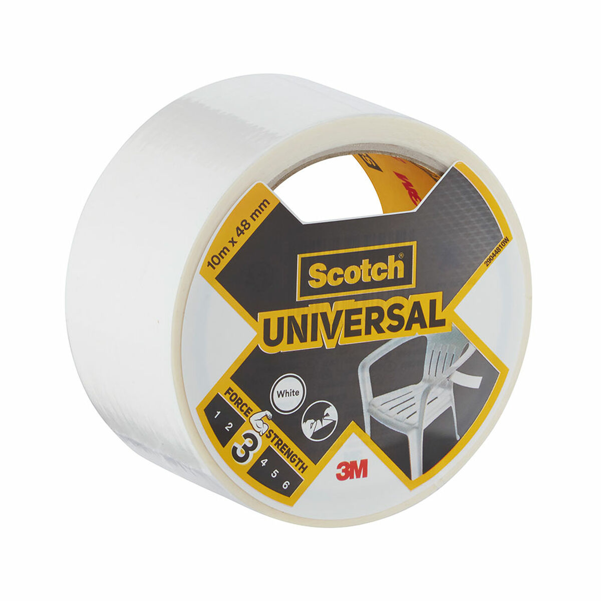 Silvertejp Scotch Vit 10 m x 48 mm