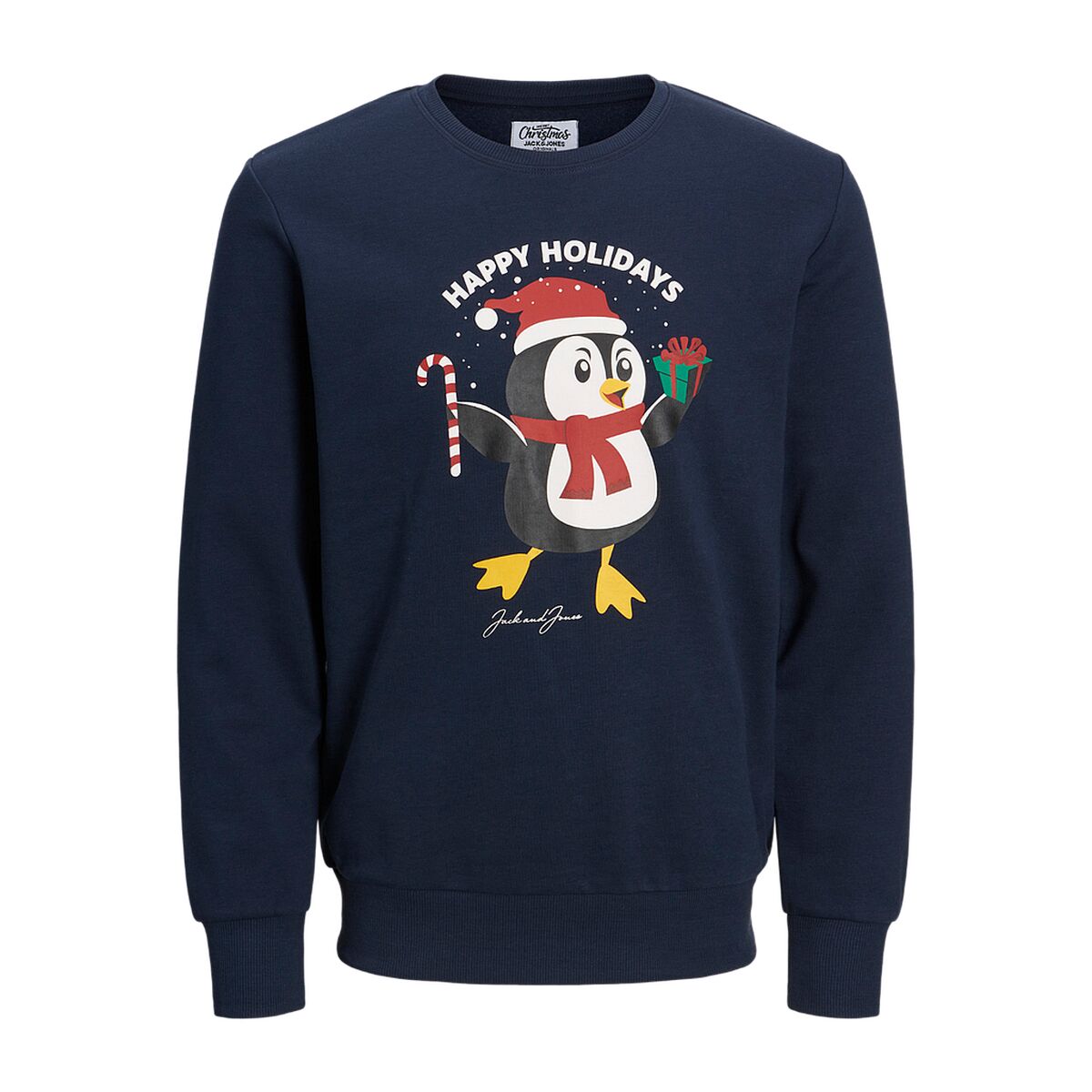 Tröja utan huva Herr Jack & Jones 23144 Marinblå - 3