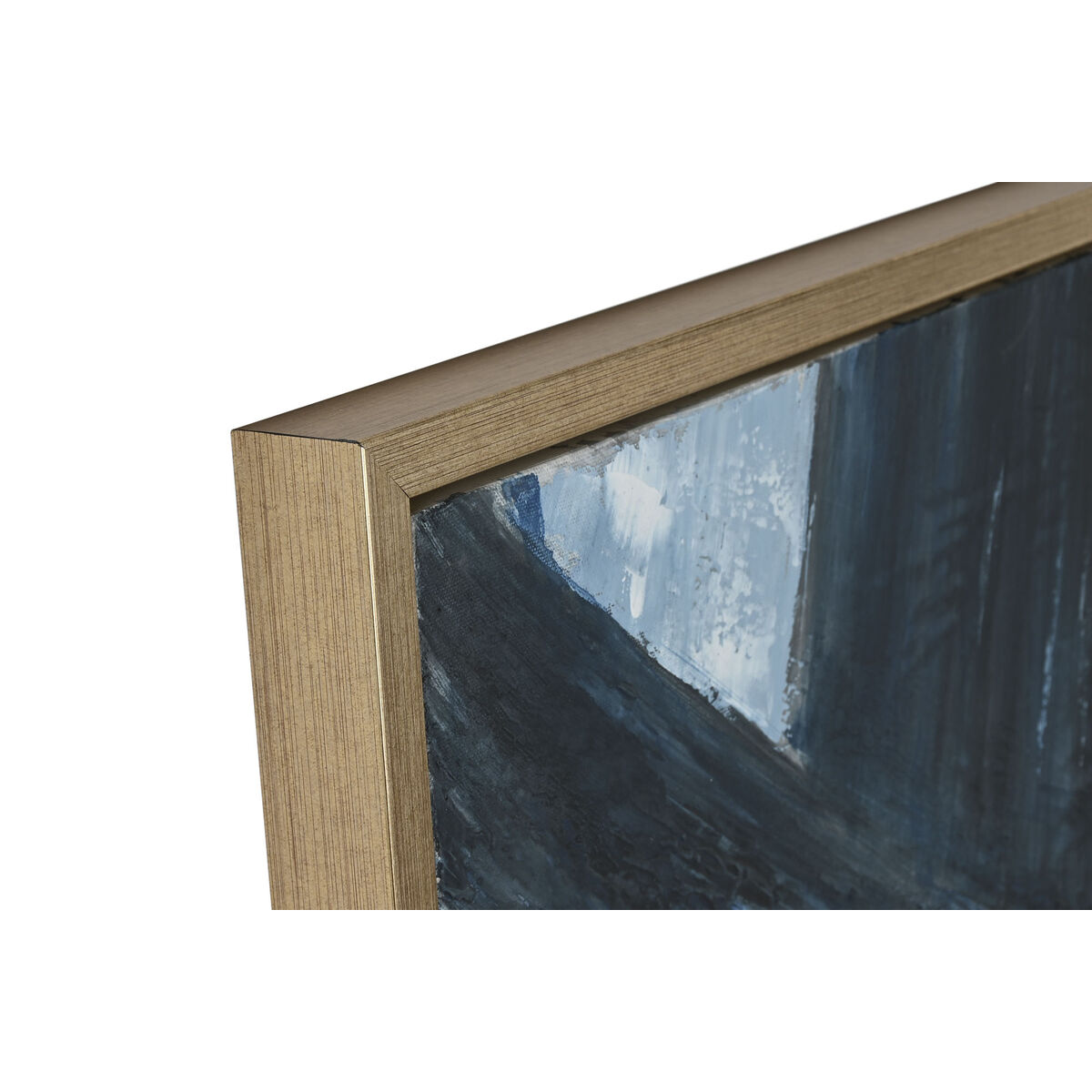 Kanvas Home ESPRIT Blå Vit Abstrakt Modern 131 x 3,8 x 131 cm - 2