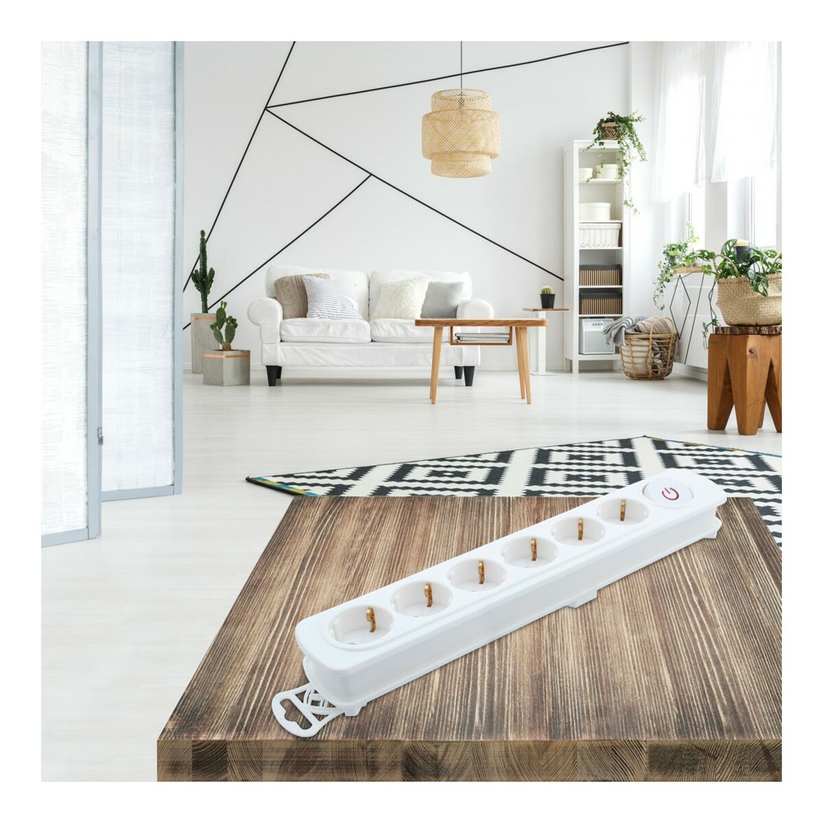 Förgreningslist 6 Tomas med Brytare TM Electron 3680 W - 9