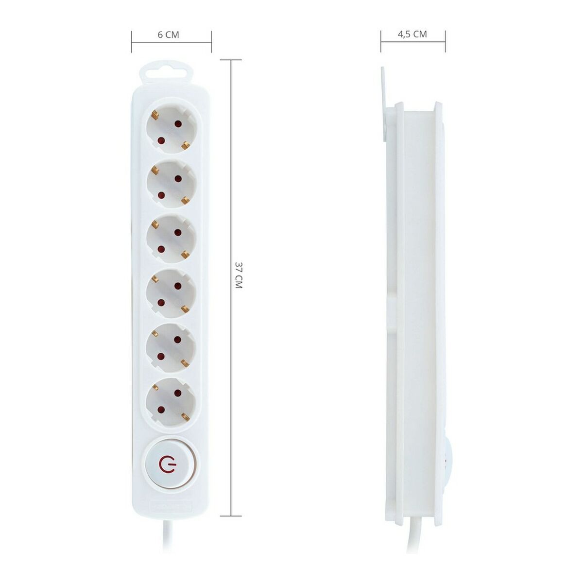Förgreningslist 6 Tomas med Brytare TM Electron 3680 W - 8