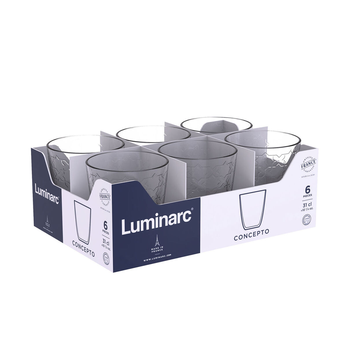 Glas Luminarc Concepto Transparent Glas 310 ml (24 antal) - 4