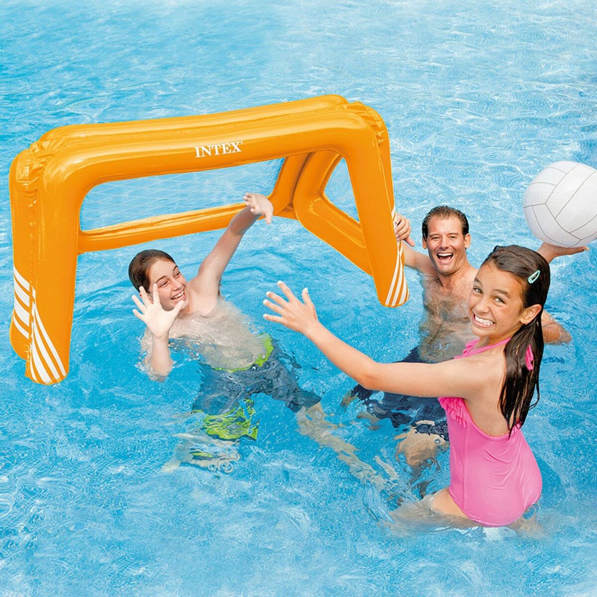 Uppblåsbart mål Intex Orange - 10