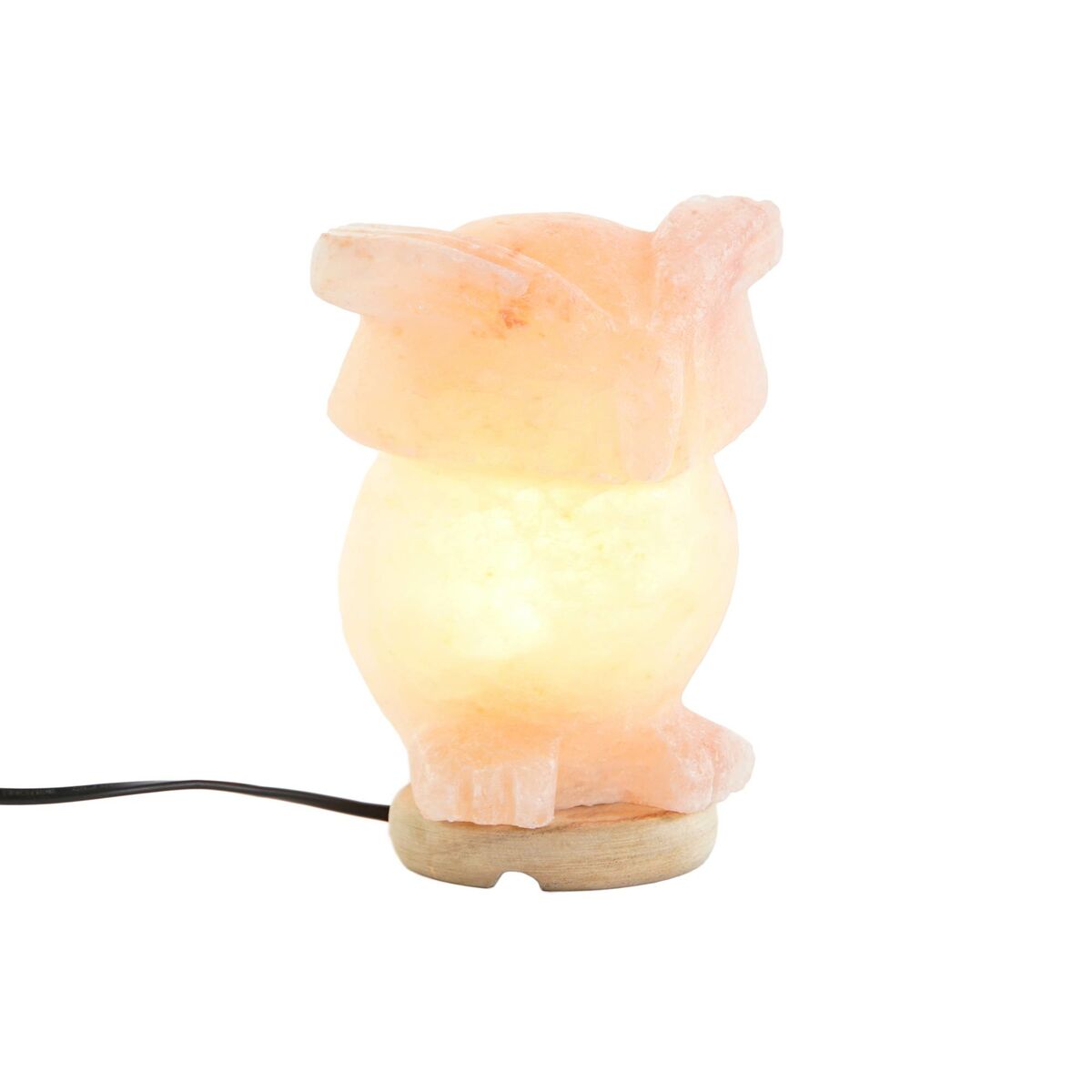 Bordslampa DKD Home Decor Rosa Salt Akaciaträ 15 W 220 V 14 x 14 x 18 cm - 2