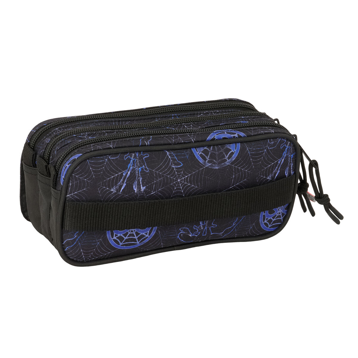 Tredubbel Carry-all Spider-Man Attack Svart 21,5 x 10 x 8 cm - 4