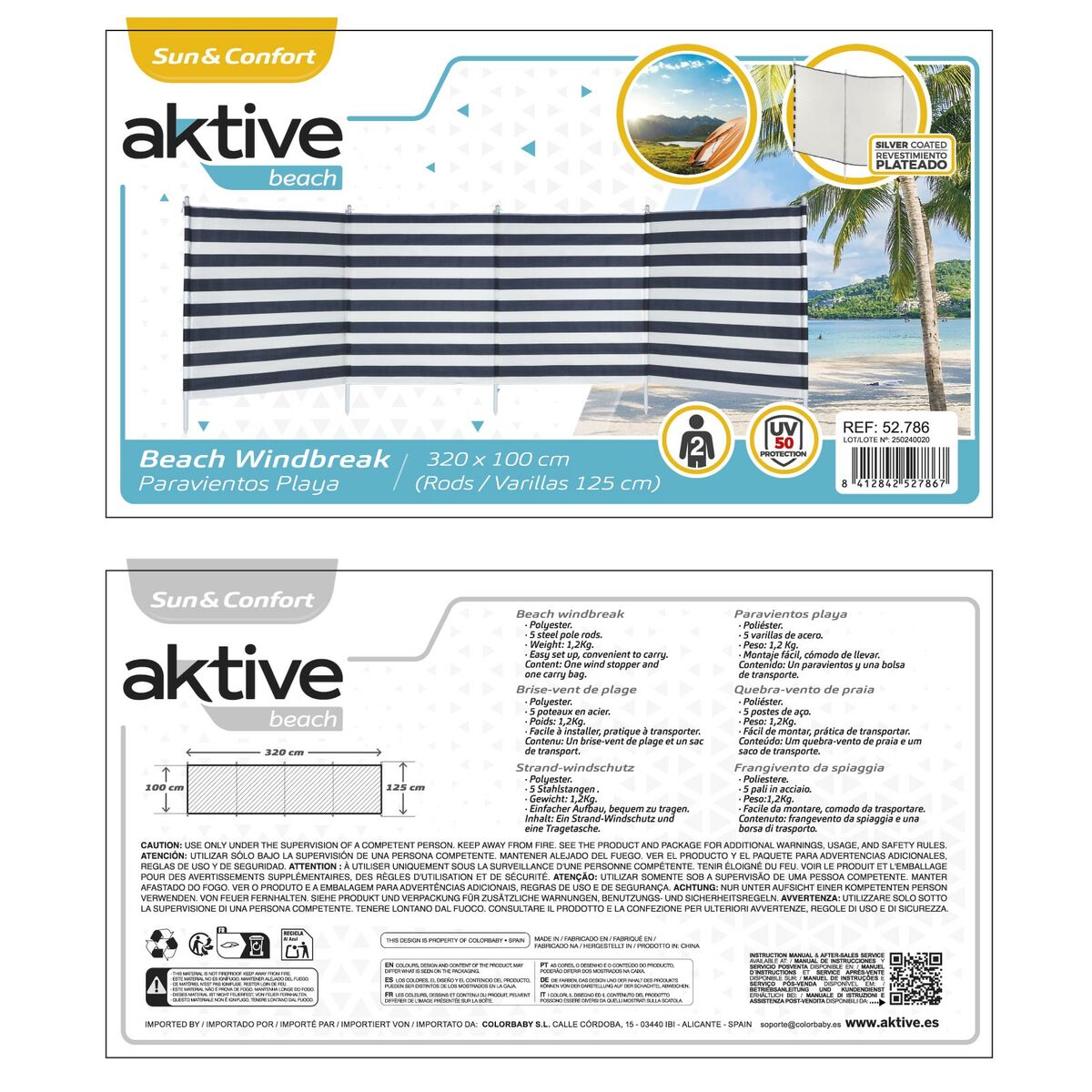 Vindruta Aktive 320 x 125 x 2,5 cm - 11