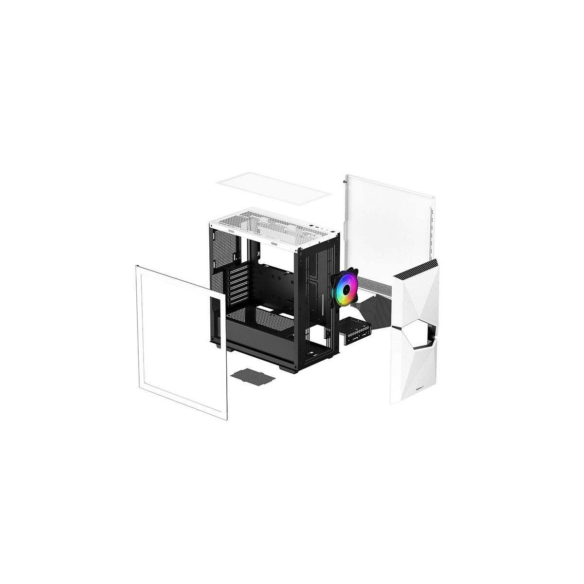 ATX Semitorn DEEPCOOL CYCLOPS Vit Svart - 4