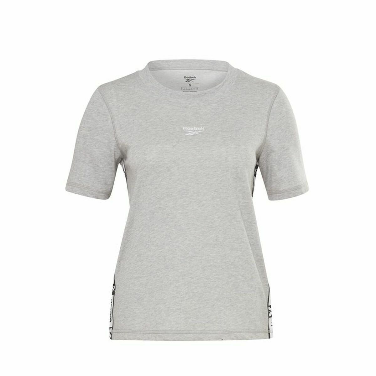 T-shirt med kortärm Dam Reebok Tape Pack Grå - 5