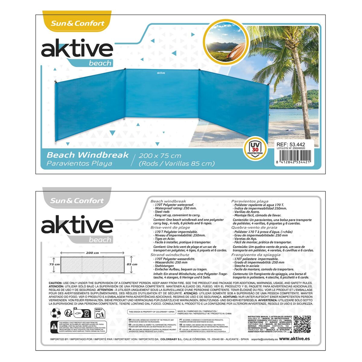 Vindruta Aktive 200 x 84 x 2 cm - 13