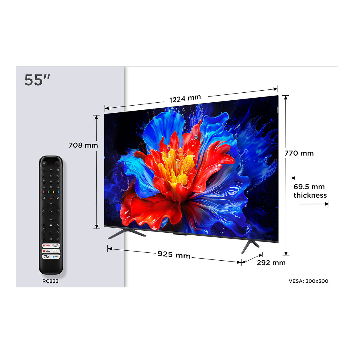Smart TV TCL 55P8K AMD FreeSync 55" 4K Ultra HD - 2