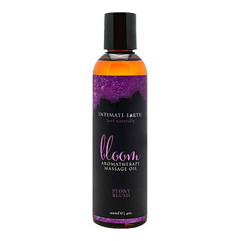 Massageolja Bloom 120 ml Intimate Earth Blommig Blommor Rosor