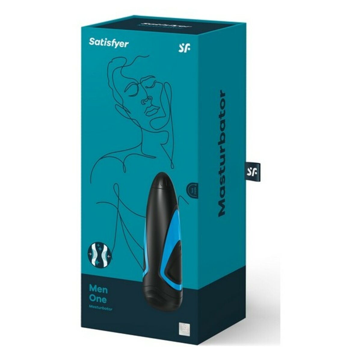Masturberingsapparat Satisfyer 00802756 Svart/Blå Silikon 24,5 cm - 4
