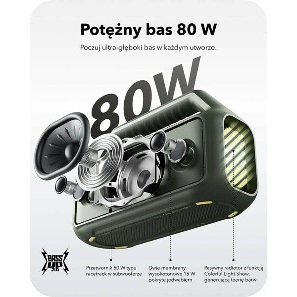 Bluetooth Högtalare Soundcore A3138011 Svart 80 W - 2