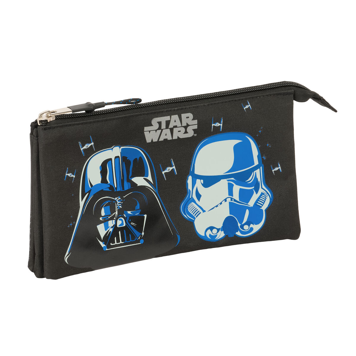 Tredubbel Carry-all Star Wars Rebellion Svart 22 x 12 x 3 cm