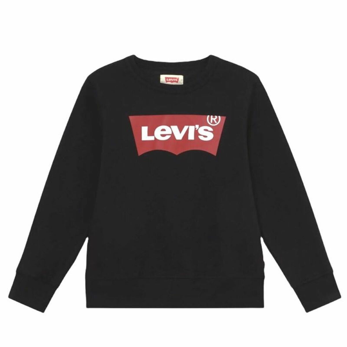 Barn T-shirt med kortärm Levi's L/S Batwing Svart