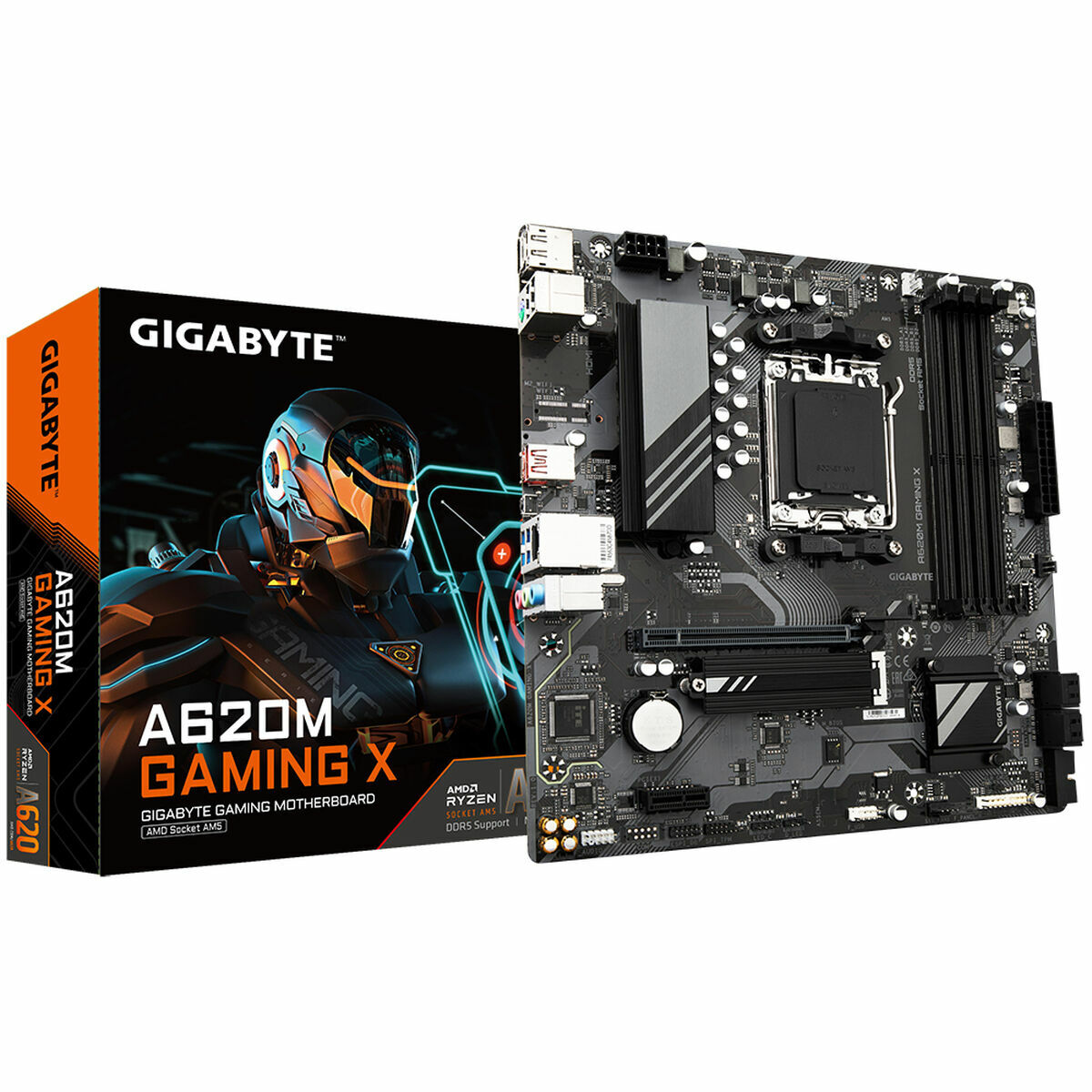 Moderkort Gigabyte A620M GAMING X AMD AMD AM5 - 4