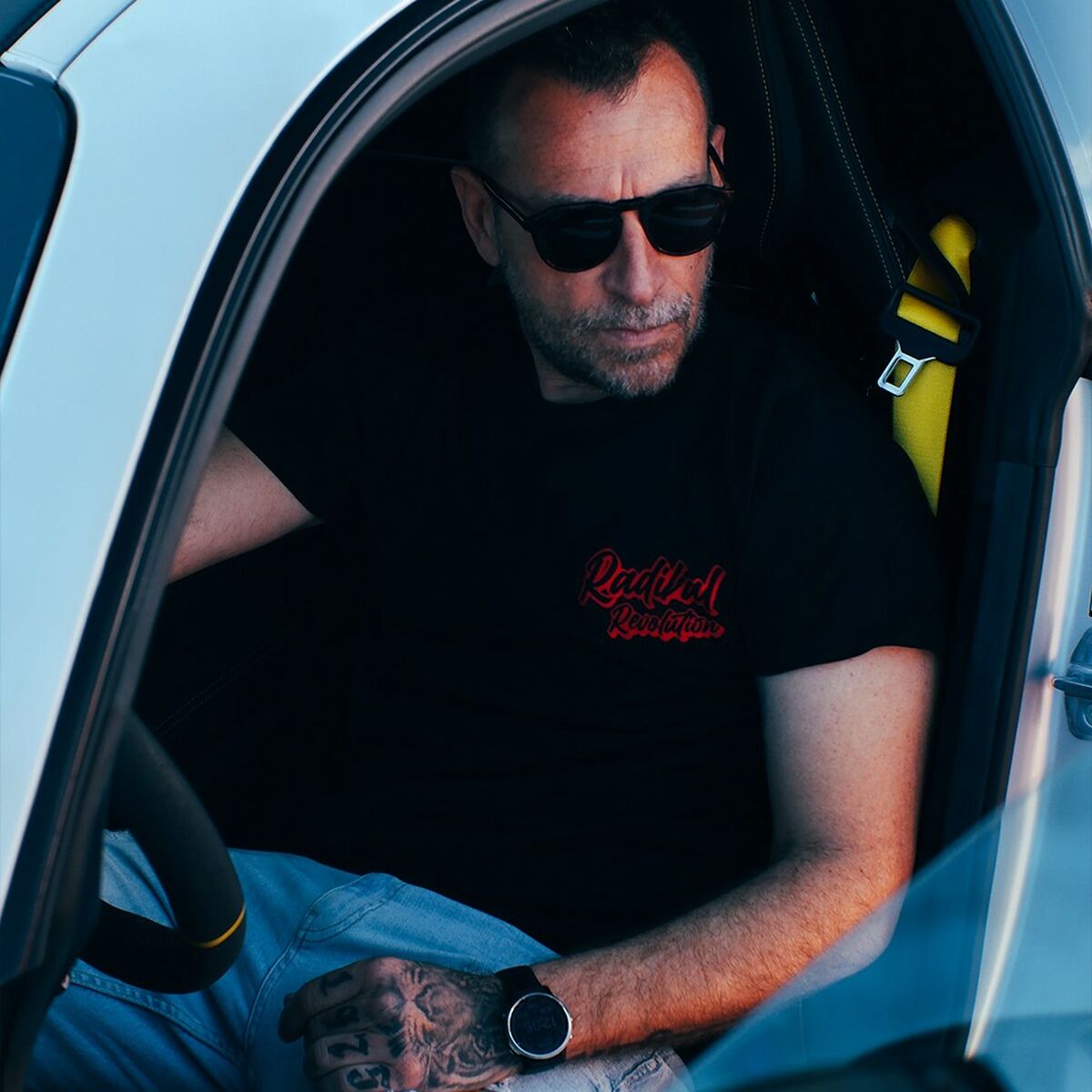 T-shirt med kortärm Herr RADIKAL NICE FAT ASS Svart L - 6