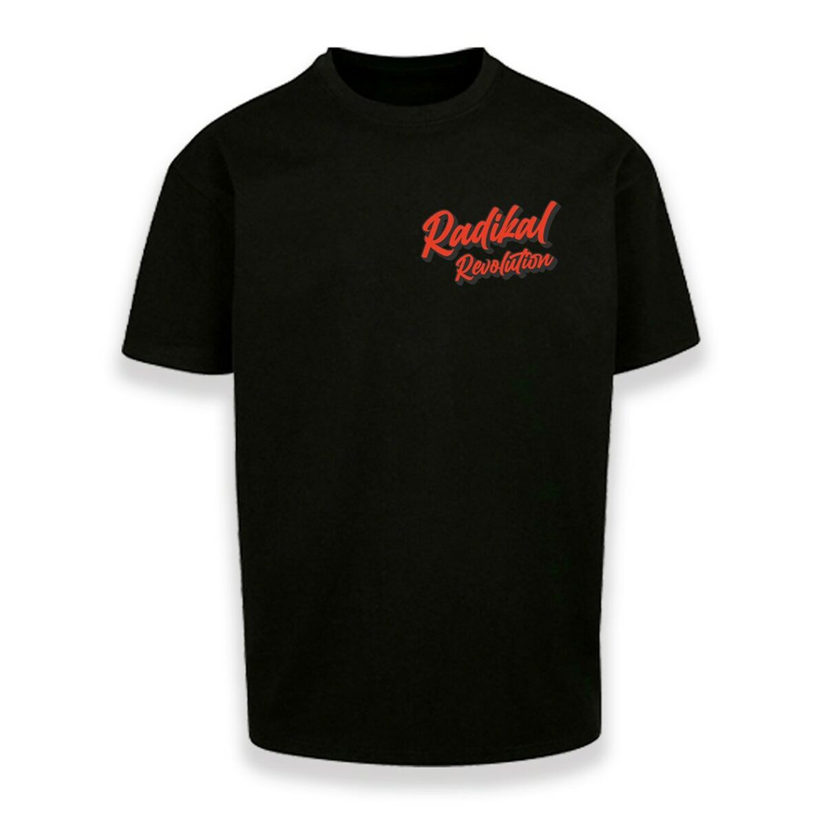 T-shirt med kortärm Herr RADIKAL NICE FAT ASS Svart L - 3