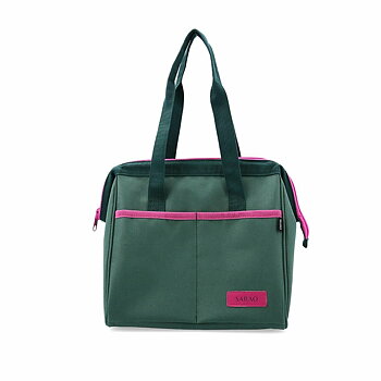 Återanvändbar matväska Quid Sarao Grön Textil BPA-fria 24 x 23 x 16 cm (6 antal)