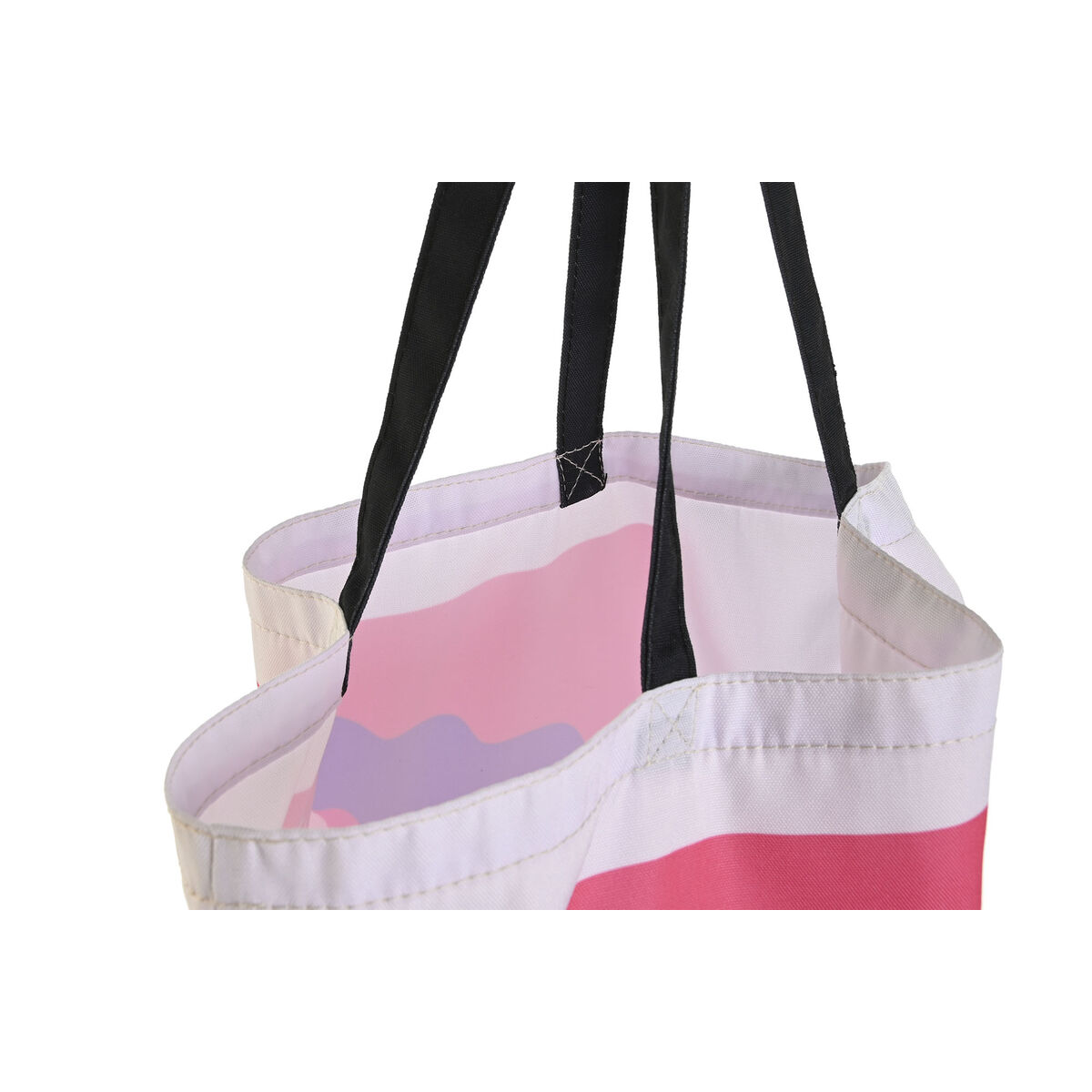 Tygväska DKD Home Decor Vit polialgodon Polyester 43 x 15 x 40 cm (4 antal) - 3